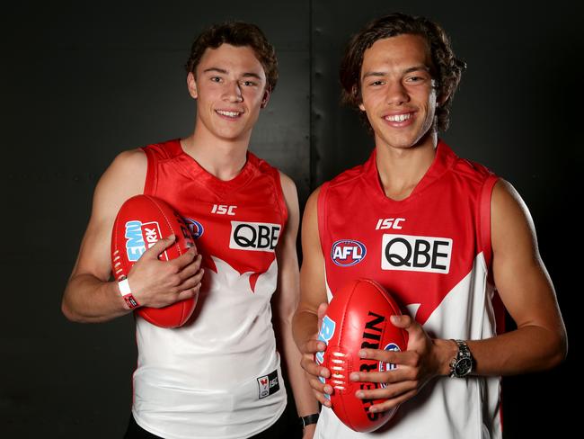 Hayward and Florent have been two of the Swans’ most successful first-round selections in recent times. Picture: Jonathan Ng