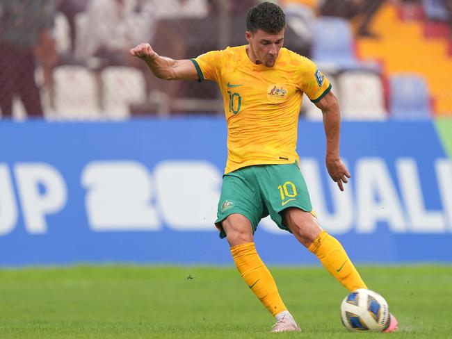 Ajdin Hrustic is pushing for a Socceroos recall. Picture: Thananuwat Srirasant/Getty Images