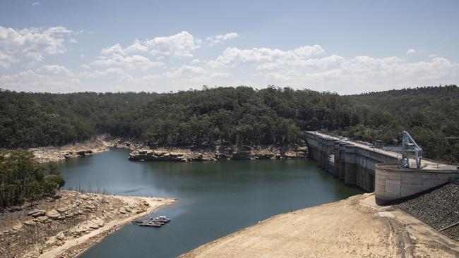 Warragamba Dam’s level continues to drop. Picture: Brook Mitchell/Getty Images