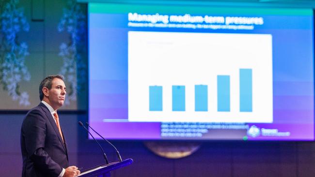 Treasurer Jim Chalmers during the ASIC annual forum at the Sofitel in Melbourne. Aaron Francis / The Australian