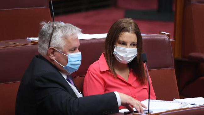 Senators Rex Patrick and Jacqui Lambie are expected to vote with Labor, if at all. Picture: NCA NewsWire/Gary Ramage