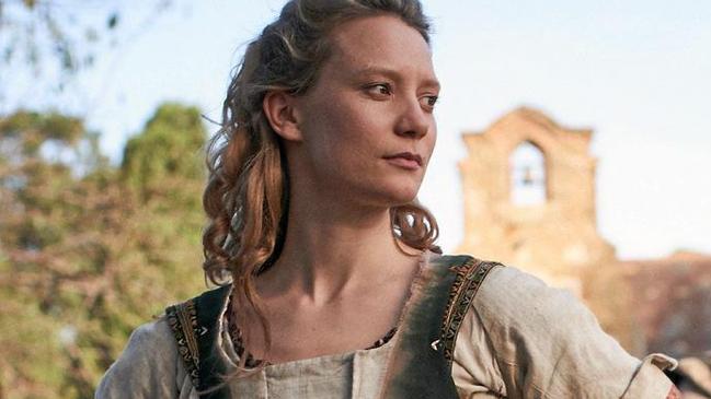 Mia Wasikowska in a scene from the movie Judy & Punch. Supplied by Madman Entertainment.