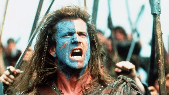 Mel Gibson’s Braveheart is among the TV movie offerings this weekend.