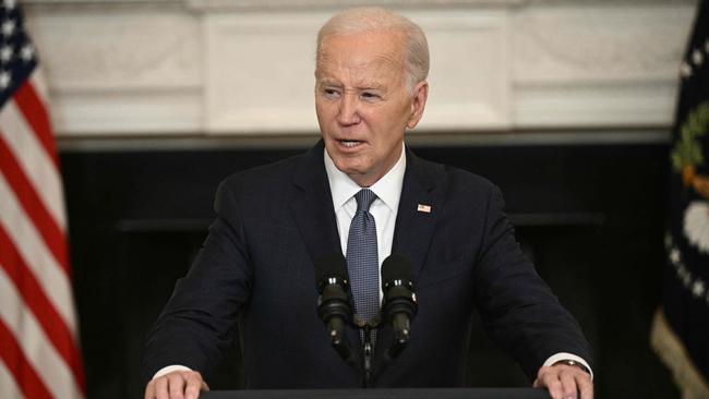 US President Joe Biden plays left’s awful game of race baiting. Picture: Brendan Smialowski/AFP