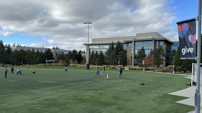 Microsoft's sprawling Seattle head office comprise of squat, university-style buildings and Douglas fir trees.