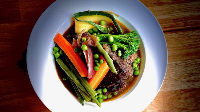 Boeuf bourguignon at Maison Clement, Adelaide