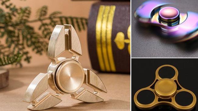 Some of the designs available for fidget spinners. Photo: eBay.