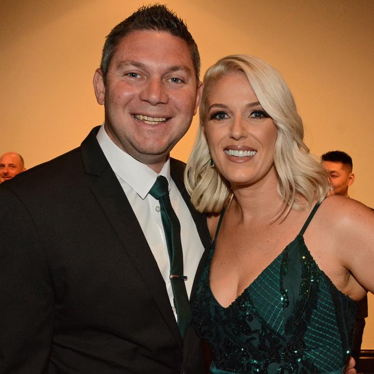 Tim and Ebonie Dawson at Gold Coast Business Excellence Awards Hall of Fame induction at The Star Gold Coast. Picture: Regina King.