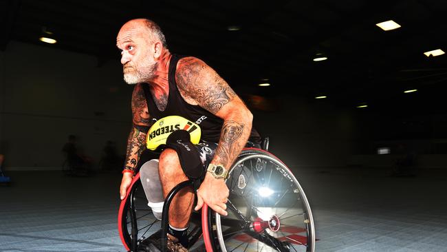 Veteran and Gold medal winning wheelchair rugby player at the Invictus games Davin Bretherton. Picture: Zak Simmonds