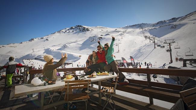 Taking a break from the slopes at Mt Hutt. Picture: 100% Pure New Zealand