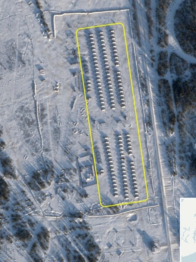 Expansion work at the Kamenka Russian Army Facility: Source: Planet Labs