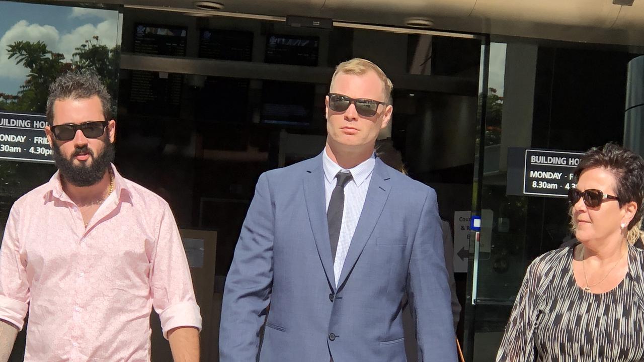 Brodie James Irwin walks from Gold Coast court after cowardly