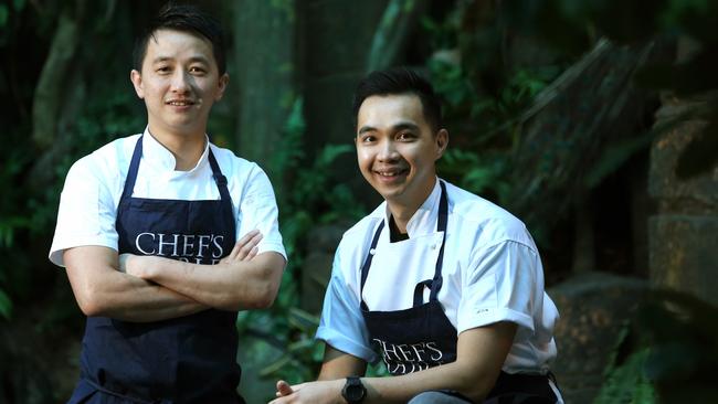 Canterbury Hurlstone Park RSL chefs Thanh Ngo and Freddie Salim won the silver prize at the 2019 Chef's Table competition. Picture: Robert Pozo