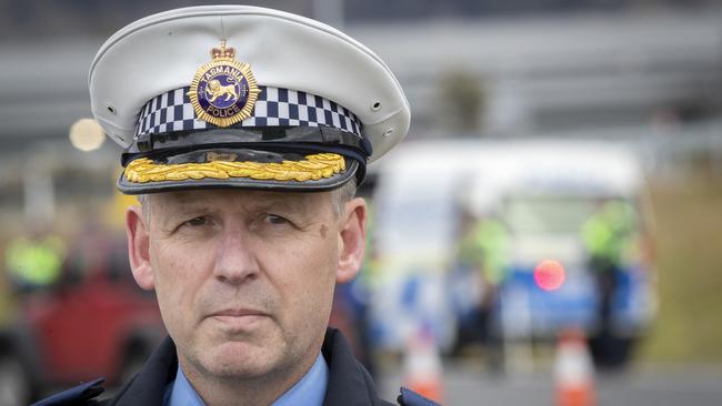 Assistant Commissioner Adrian Bodnar during the launch of Operation Safe Arrival at Cambridge. Picture: Chris Kidd