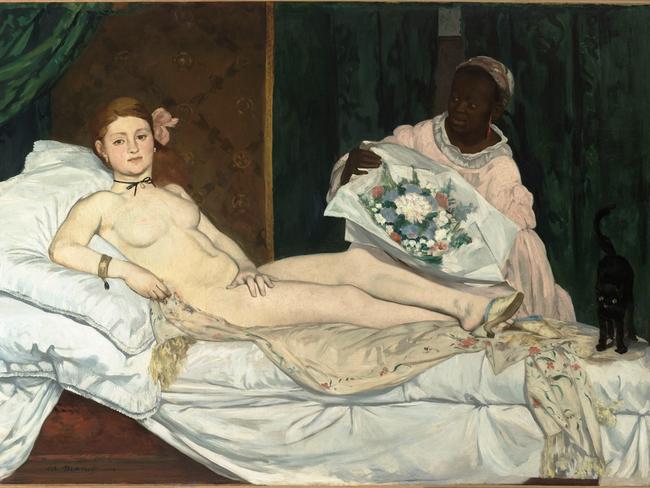 Detail from Édouard Manet’s Olympia. Musée d'Orsay, Paris.