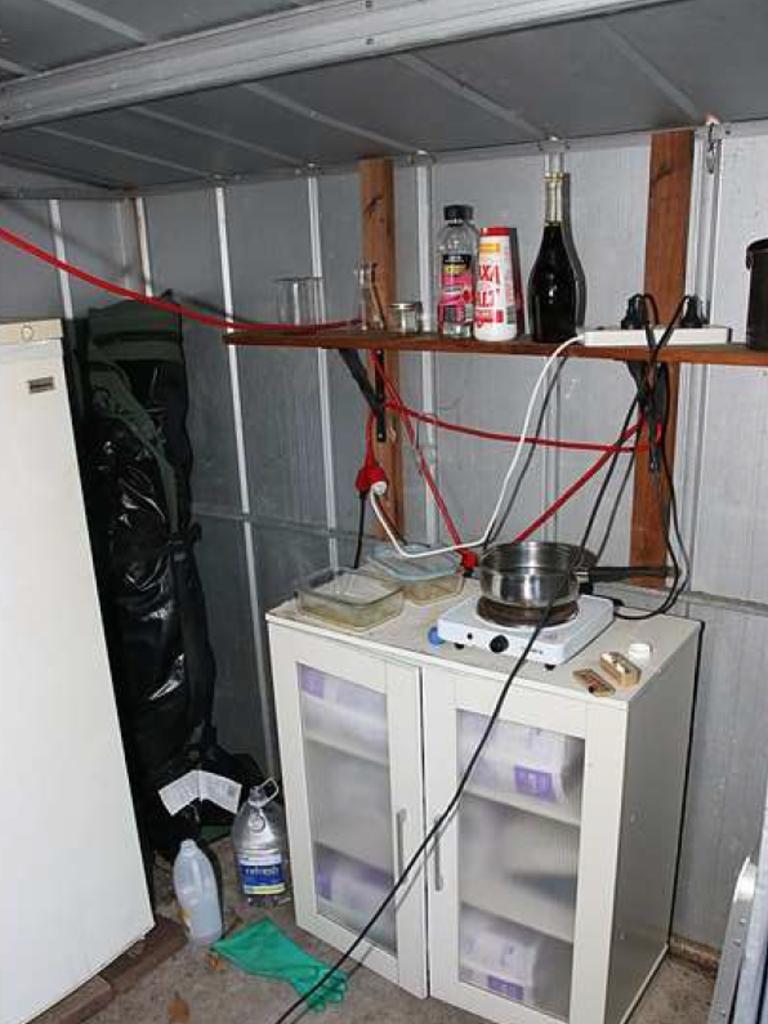 The alleged clandestine illicit drug laboratory. Picture: Australian Federal Police