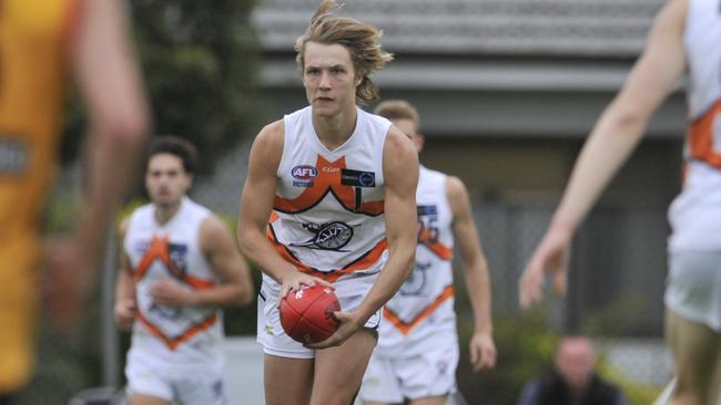 Brad Bernacki in action for Calder Cannons in 2017. Picture: Christopher Chan