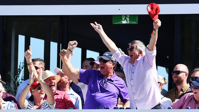 The crowd at the 12th hole during day one of LIV Golf Adelaide. Picture: Mark Brake/Getty Images