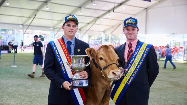 STEER CLEAR: ALPA National Young Auctioneer winner Anthony O'Dwyer (left) and runner up Joe Allen.