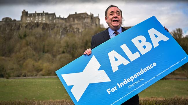 Alex Salmond campaigns at Stirling Castle this week. Picture: Getty Images