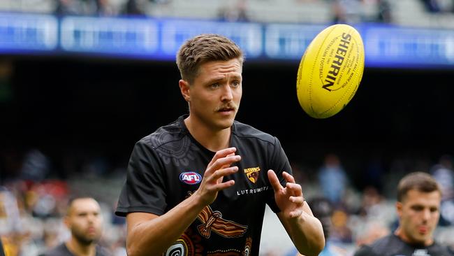 Fergus Greene scored 28 points in round 7. Picture: Dylan Burns/AFL Photos via Getty Images