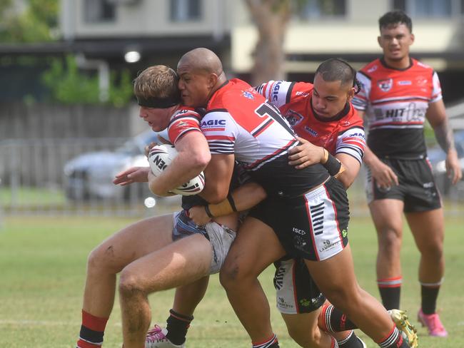 Kirwan State High School hosts St Patrick's College, Mackay, in round 1 of the 2025 Aaron Payne Cup. Picture: Evan Morgan