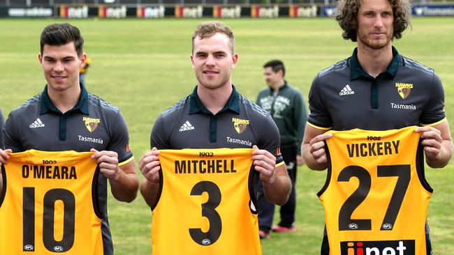 O'Meara, Mitchell and Vickery. Pic: Michael Klein