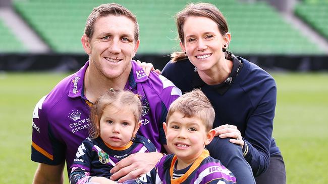 Being married to Melbourne Storm veteran Ryan Hoffman, Melissa Hoffman is well acquainted with the demands of football. Picture: Michael Dodge/Getty