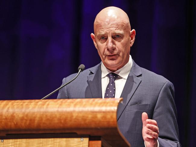 Premier Peter Gutwein during the debate at Wrest Point. Picture: Zak Simmonds