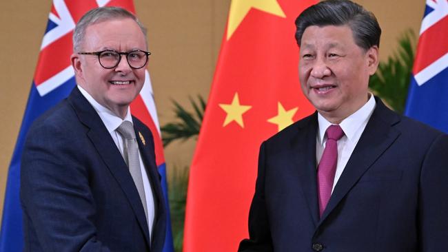 Prime Minister Anthony Albanese met with Chinese President Xi Jinping during the 2022 G20 summit. Picture: AAP / Mick Tsikas