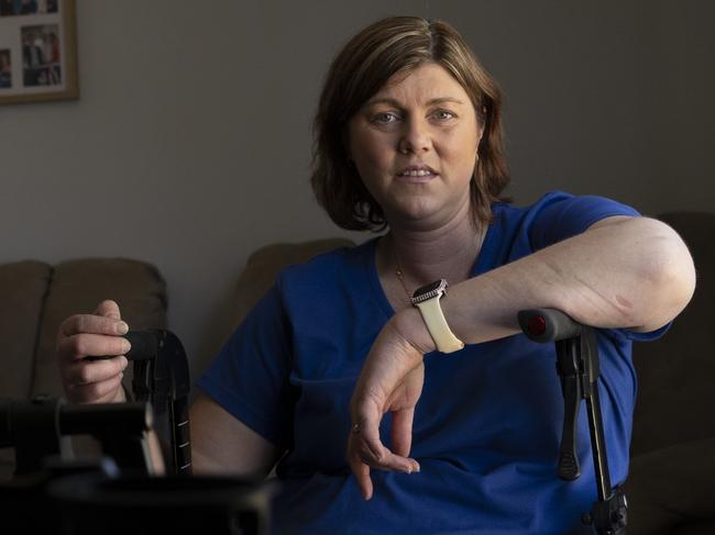 Caroline Nunan has been battling multiple sclerosis since she was 30 and now is seeking to have experimental stem cell treatment. 4th March 2025 Picture: Brett Hartwig