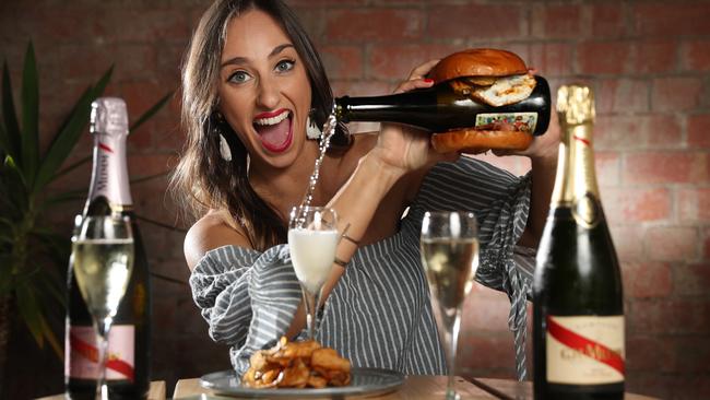 Bottoms up: Pippa Finks enjoys Fargo &amp; Co’s weekend bottomless brunch. Picture: Alex Coppel