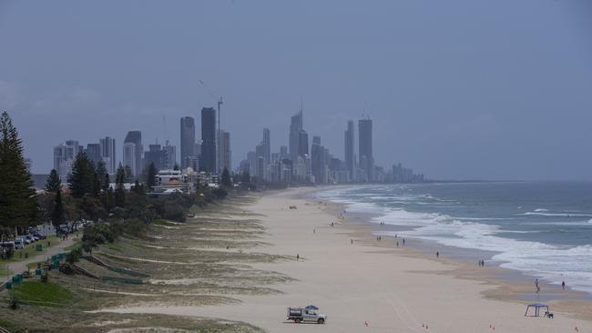 Surfers Paradise skyline ahead of wet weather on the Gold Coast. Picture: Jerad Williams