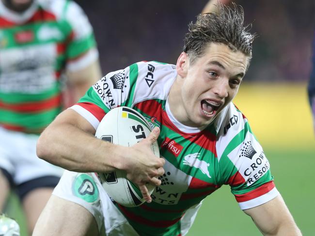 Cameron Murray’s role at the Rabbitohs is under pressure following the signing of Ethan Lowe. Picture: AAP Image/David Crosling