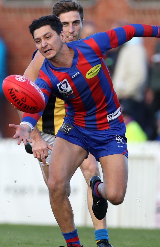 Robin Nahas was the difference for Port Melbourne on Saturday against Coburg. Picture: Mark Dadswell.