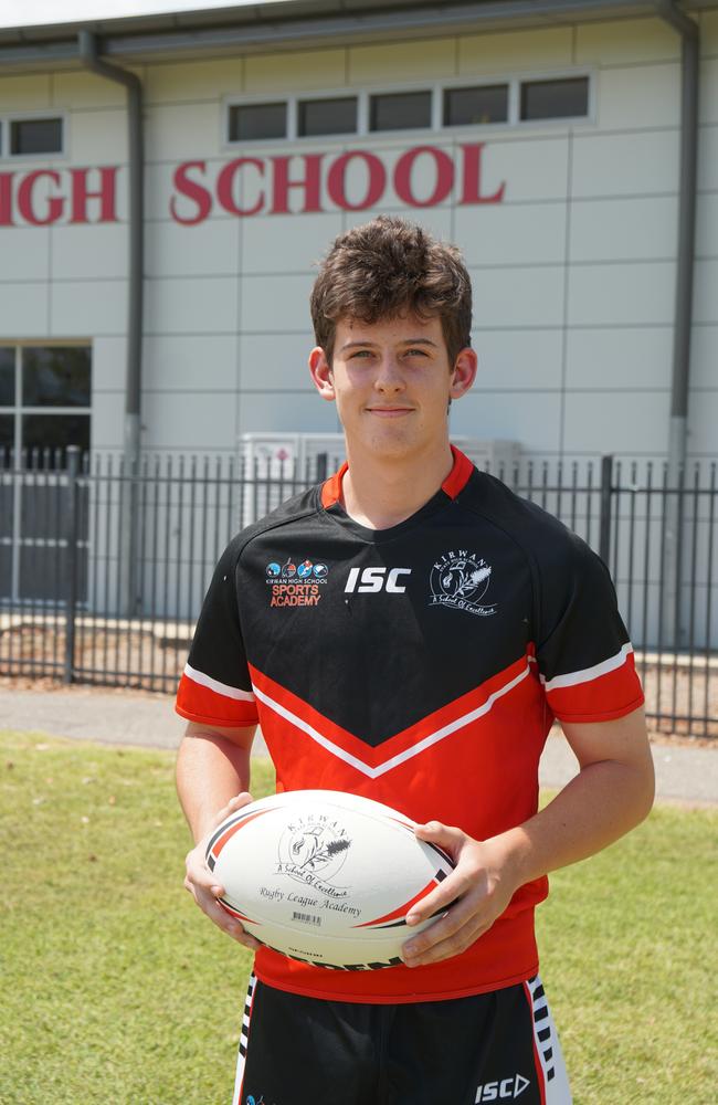 Ryan Van Zanden from Kirwan State High School's rugby league program.