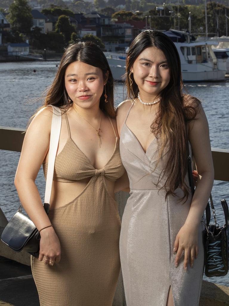 Kelly Wong and Yuki Ruan at St Michael's Collegiate School leavers dinner at Wrest Point. Picture: Chris Kidd