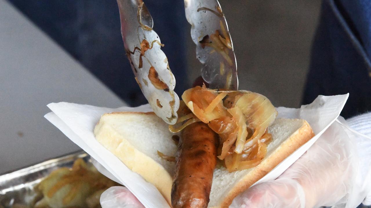 It wouldn’t be election day without the iconic democracy sausage. Picture: AAP Image/James Ross