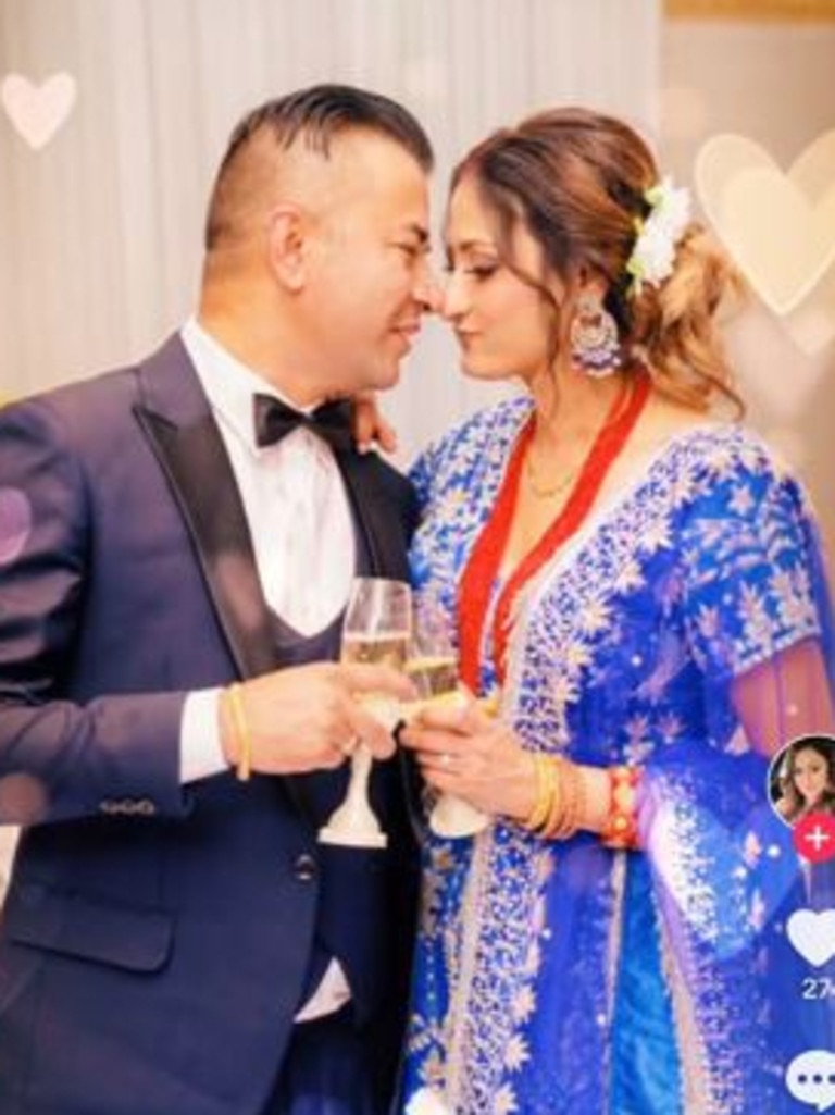 Ms Dahal’s social media accounts shared pictures of her wedding with the caption: “Love of my life”.