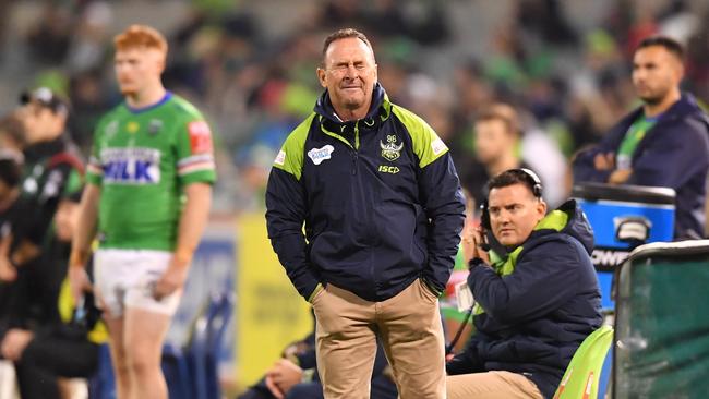 2021 NRL Round 08 - Canberra Raiders v South Sydney Rabbitohs, GIO Stadium, 2021-04-29. Ricky Stuart. Digital image by Robb Cox � NRL Photos