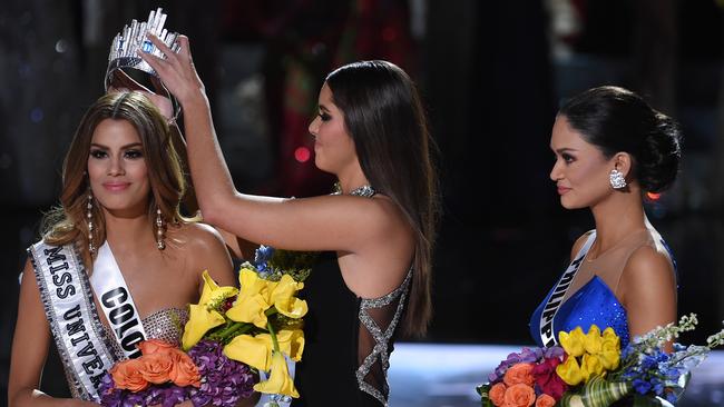 Miss Universe Crown on X: She's stealing everyone else's boobies