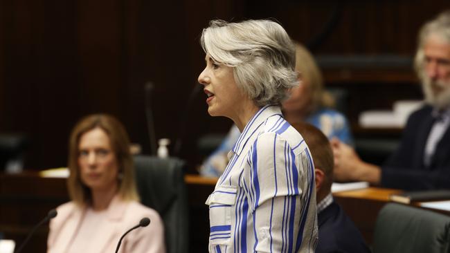 Doctor Rosalie Woodruff Greens leader. Final day of state parliament for 2024. Picture: Nikki Davis-Jones