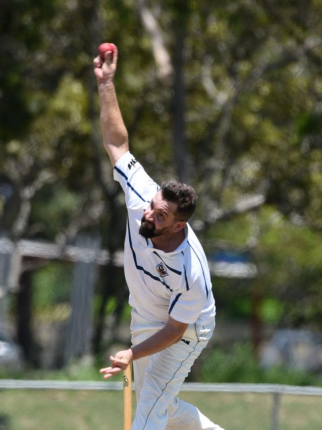 Kookaburra Cup cricket - Palm Beach Currumbin vs. Coomera Hope Island at Salk Oval. Coomera Hope Island bowler Tunni Cliff . (Photo/Steve Holland)