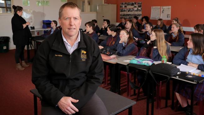 Drouin Secondary College deputy principal Rob Monk: ‘We would welcome the opportunity to provide on-site vaccinations for our students.’ Picture: Stuart McEvoy