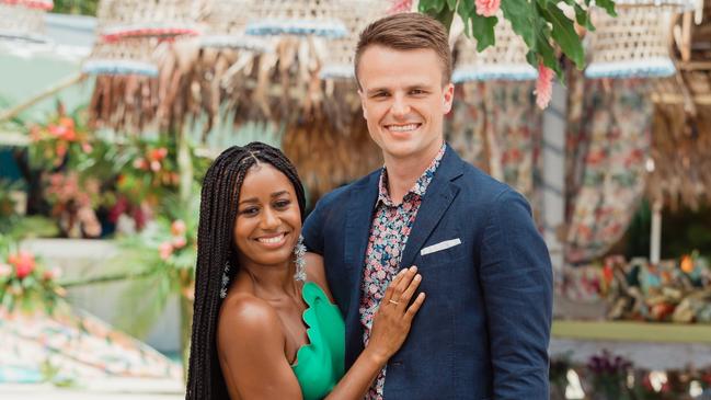 Conor Canning and Mary Viturino are now a happy couple after choosing to take their a successful romance on Bachelor in Paradise to the next level. SOURCE: NETWORK TEN.