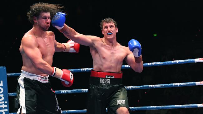 Jarrod Wallace beat Nick Timms at the Brisbane Convention and Exhibition Centre. Picture: Dave Hunt