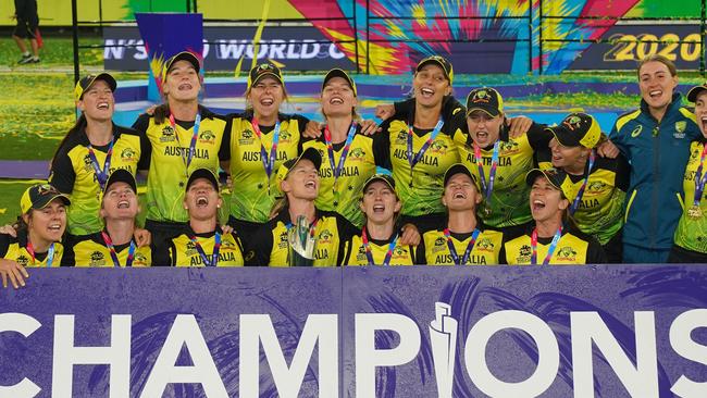 Meg Lanning and the Australians will defend their T20 World Cup title in February. Picture: AAP Image/Scott Barbour