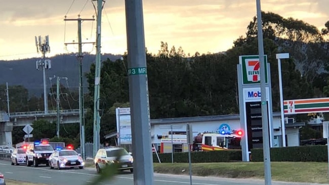 Emergency crews on scene at 7-11 Hope Island after reports of a gas leak on Hope Island Rd.