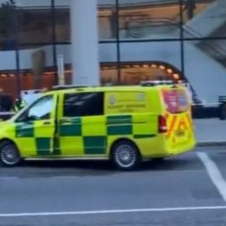 An ambulance was seen at the scene