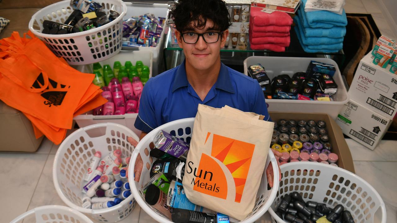 Townsville teen Ethan Cavanagh, 17, has spent every birthday since he was 10 supporting charities. Picture: Evan Morgan